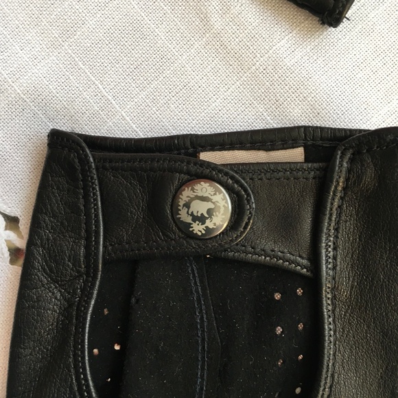 Fratelli Orsini Black Leather Driving Gloves, Size 8 - Picture 4 of 7